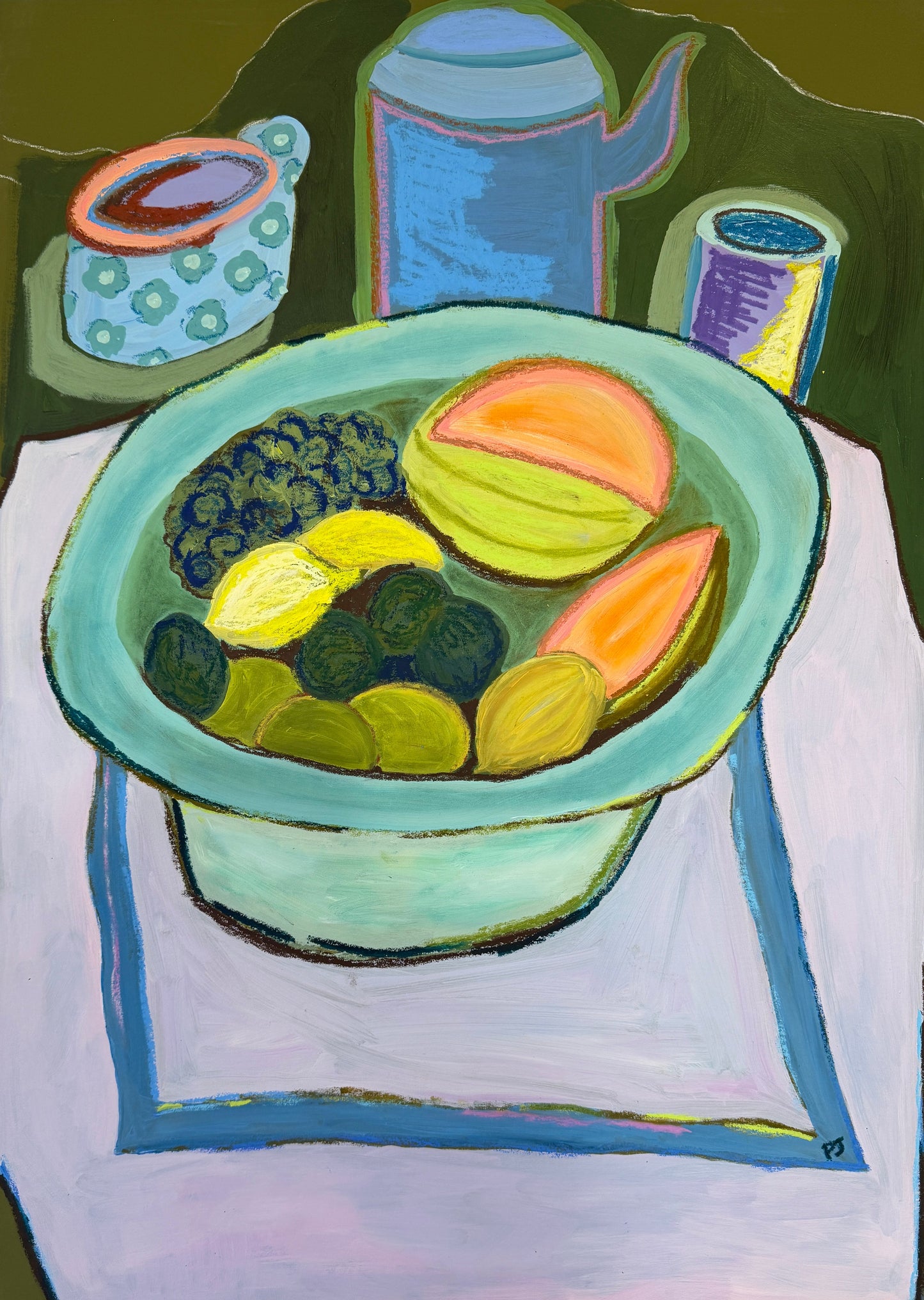 Still Life Melon Bowl
