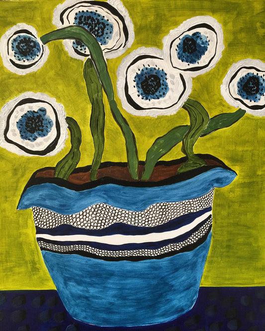 Flowers in Blue